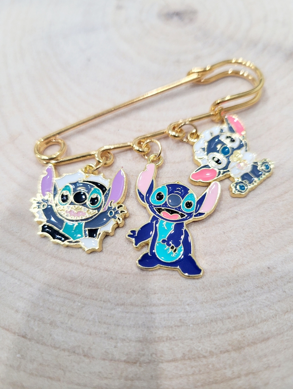 2/$20 Brand New Stitch Safety Pin Brooch